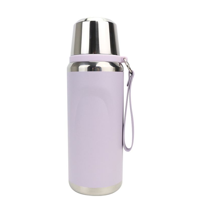 Anneau de transport en Silicone de grande capacité de 600ml, bouteille de sport Thermos d'extérieur