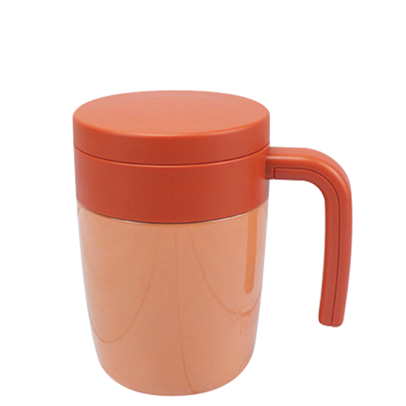 Tasse à poignée antidérapante avec revêtement en acier inoxydable 400 304, avec passoire à thé