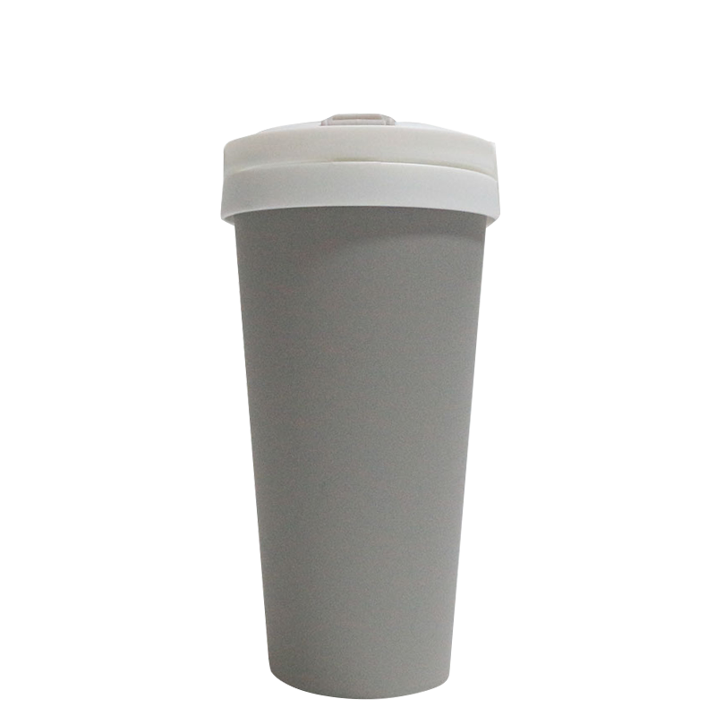 Couvercle de tasse à boire directe en paille antidérapante de 500ml, anneau de transport, tasse à café