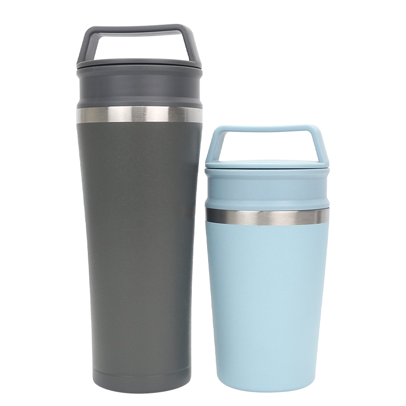 320 ml / 450 ml 304 Tise de café givré en acier inoxydable avec poignée robuste