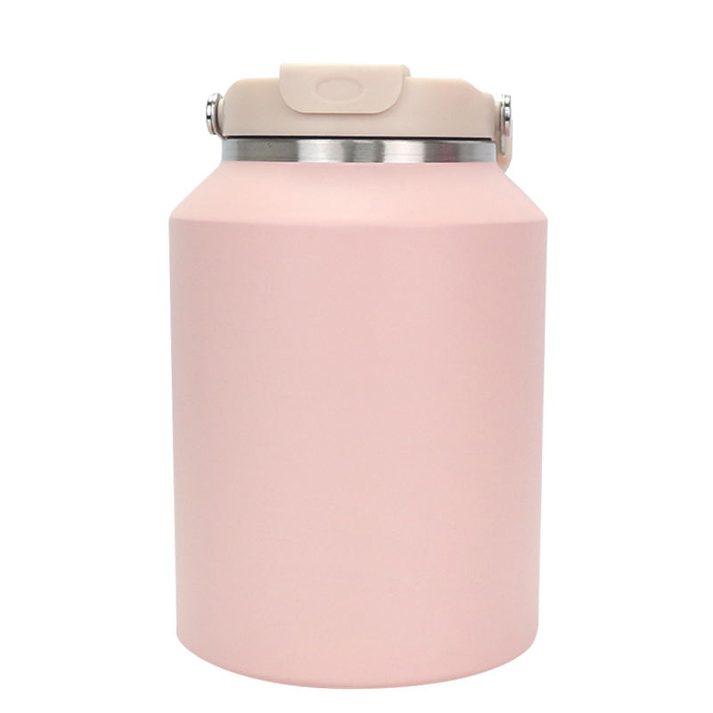 64 oz de grande capacité 304 en acier inoxydable à boire directement thermos à vide extérieur avec poignée de transport