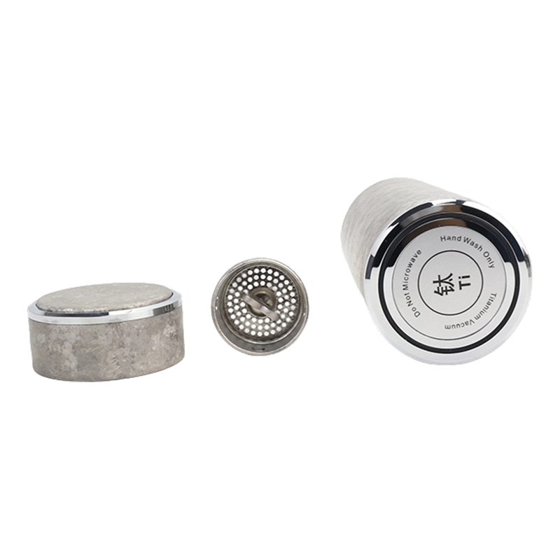 Tasse en titane à corps droit double couche de 260 ml