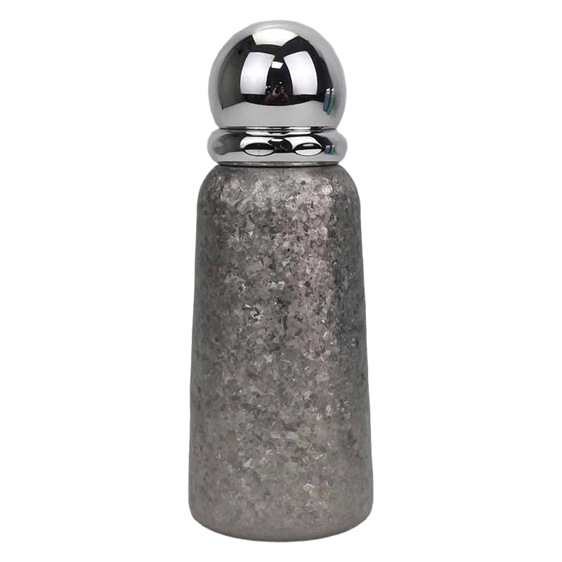 Tasse en titane avec poignée tressée de 360 ​​ml, avec couvercle miroir sphérique