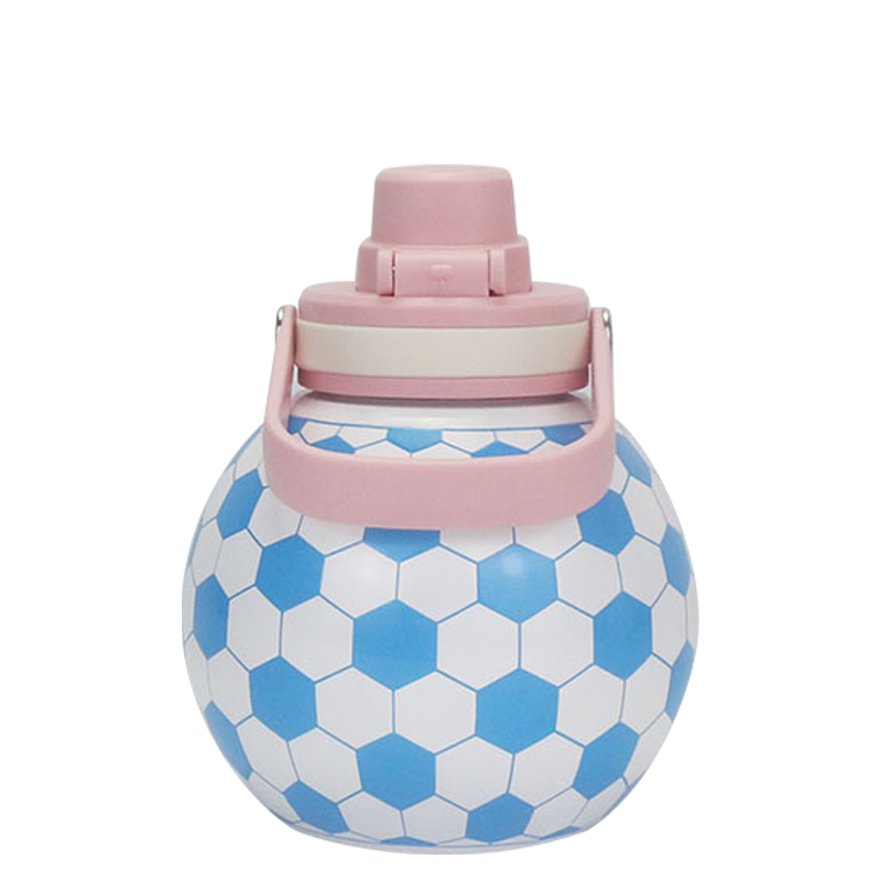 Tasse de football isolée en titane portable de 830 ml avec poignée en anneau