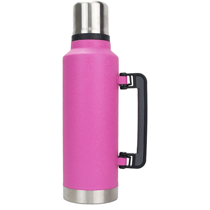 Bouteille d'eau de voyage en acier inoxydable isolée sous vide de grande capacité de 1900 ml